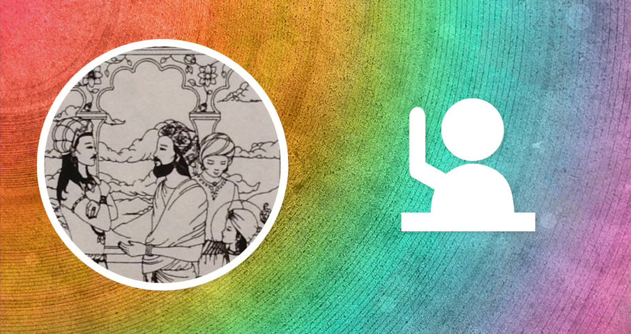 Kids' storytelling of the birth of the Buddha